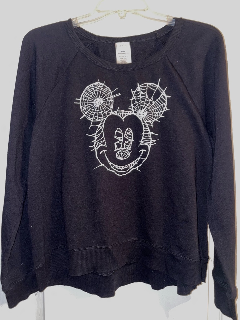 Spiderweb Mickey Lightweight Sweater Top XL